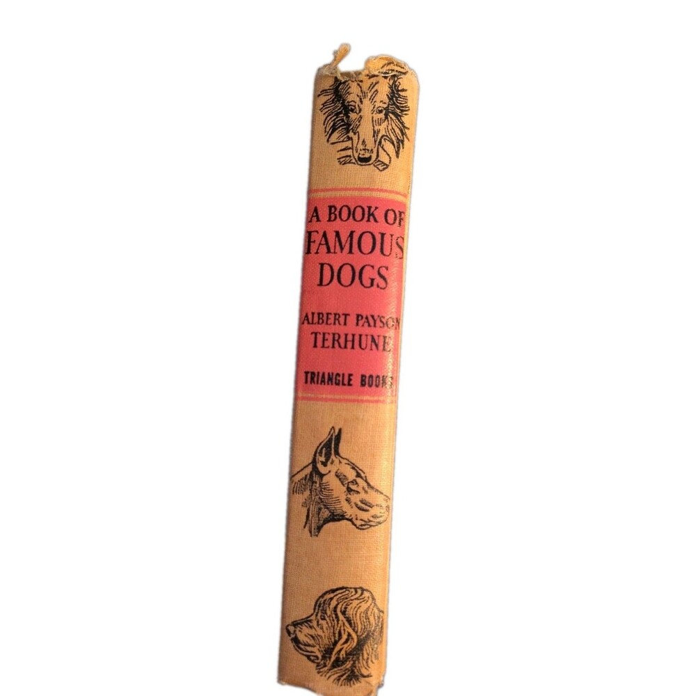 A Book of Famous Dogs Albert Payson Terhune Vintage Hardcover Triangle Books